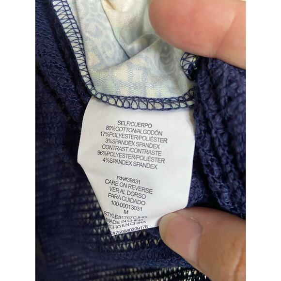 Sequin Hearts Girls Sweater Sz M Cruise Control Blue Green Yellow White Mandala - Picture 4 of 5